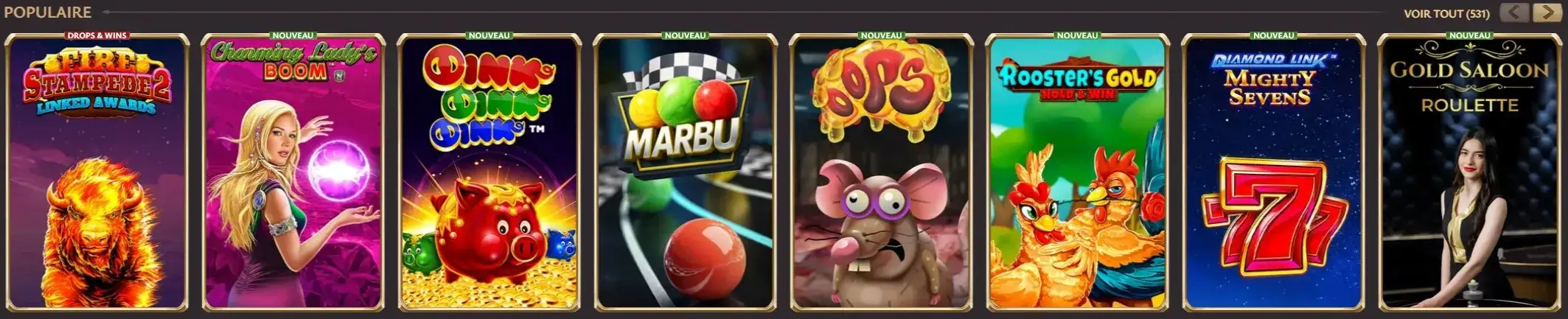 Vicibet casino populaire